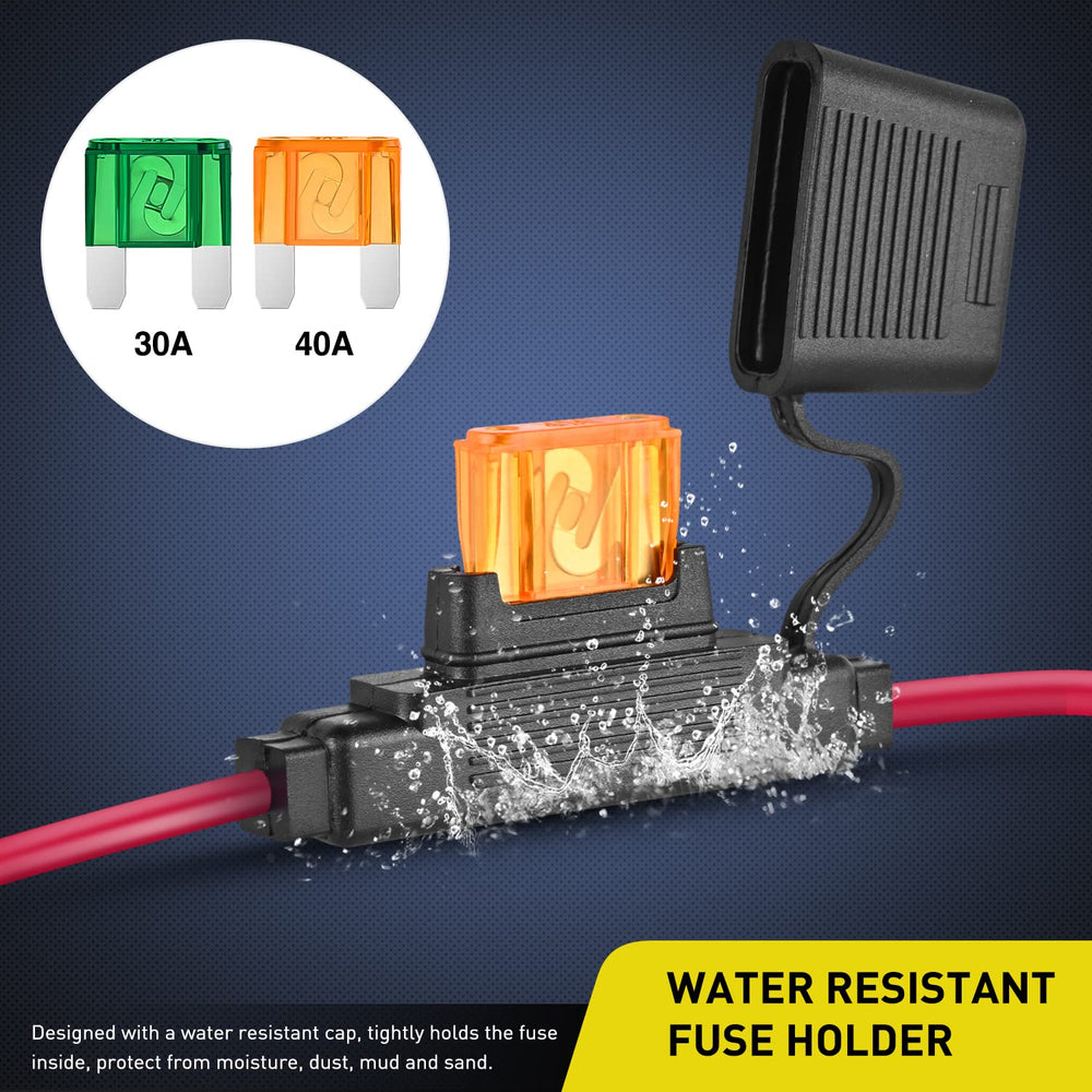 Nilight 40A Maxi fuse included for higher-current applications.