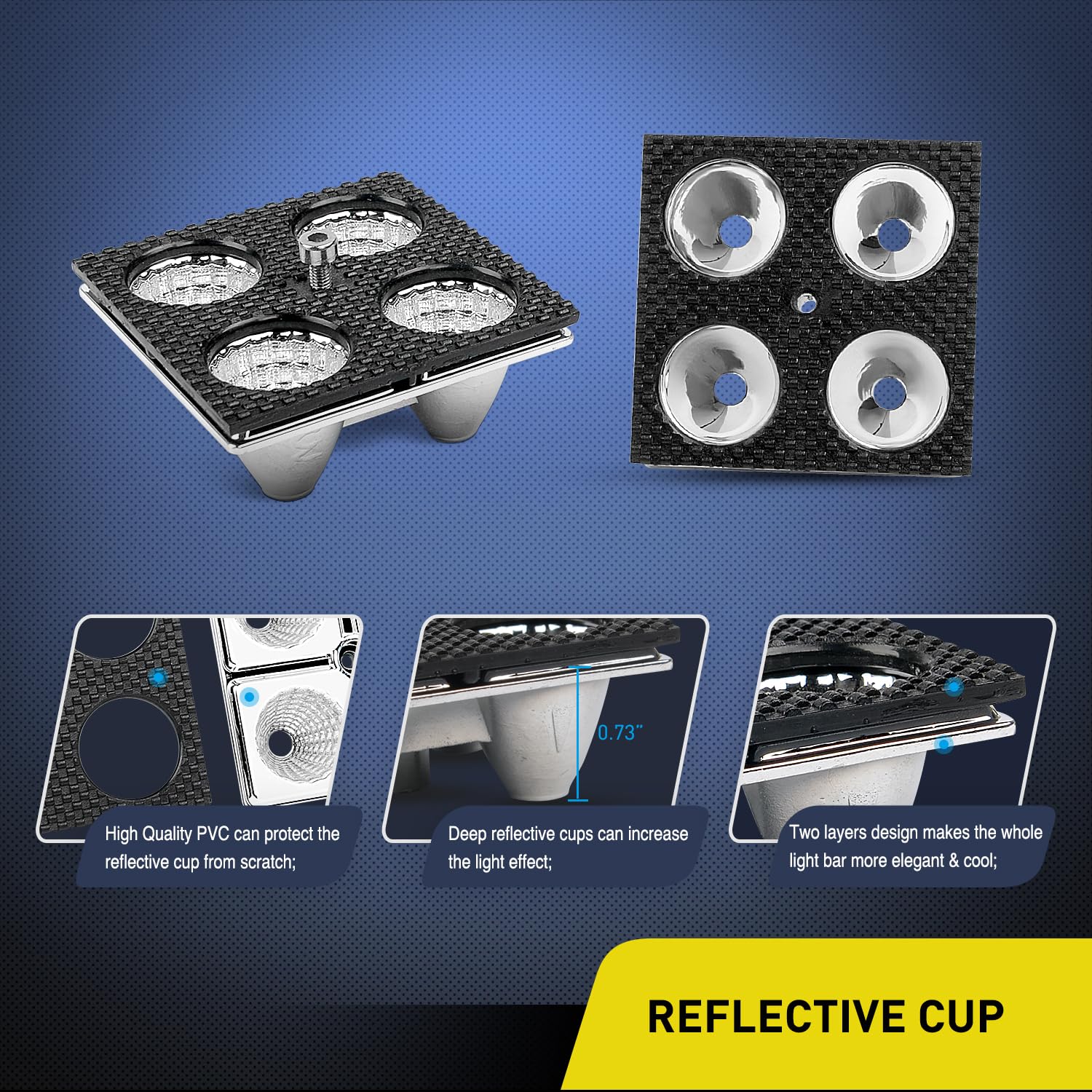 Nilight 240W LED chips provide bright, efficient illumination.