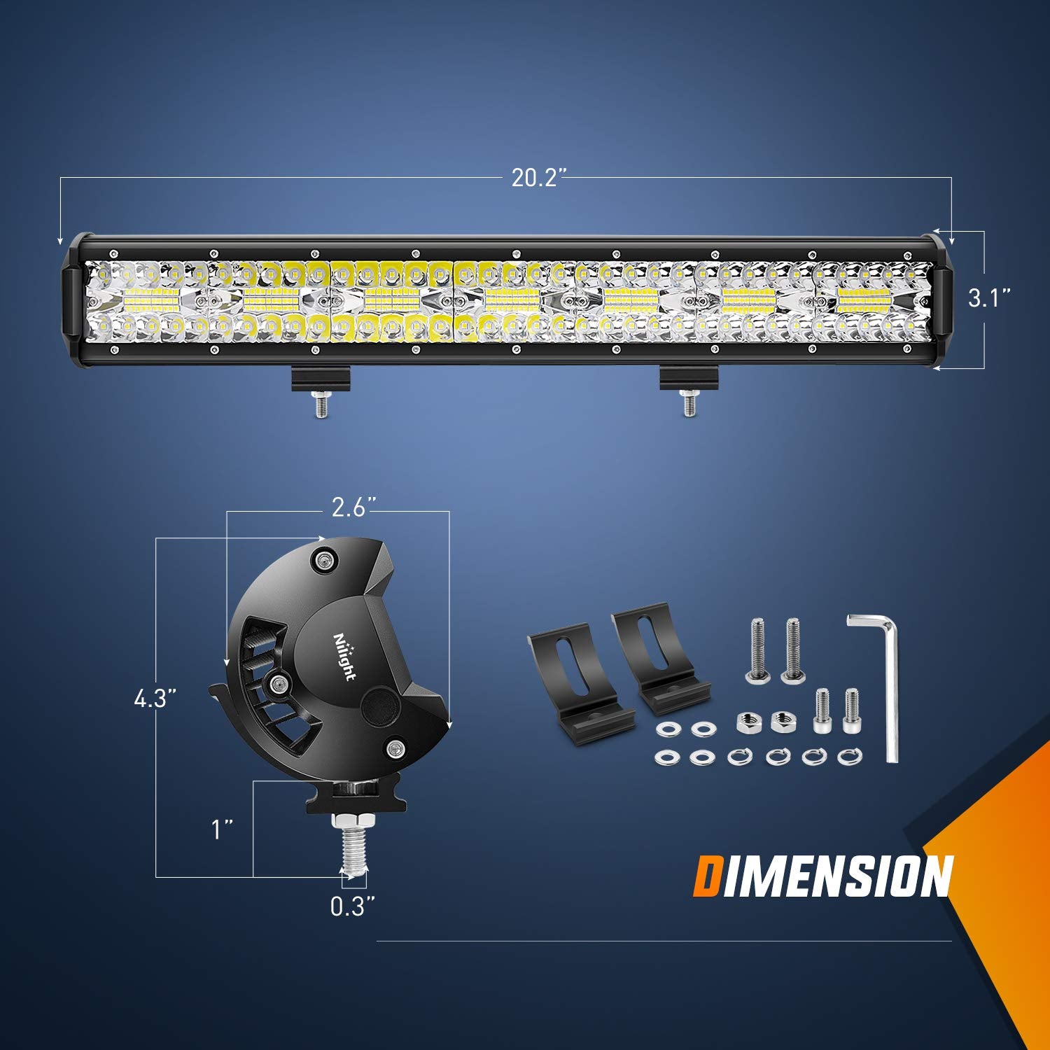 Nilight four inch 60W LED pods pack for flexible lighting options.
