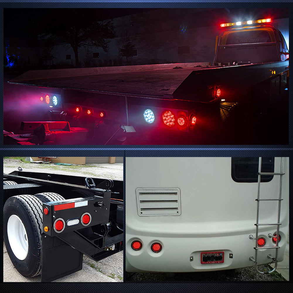 Nilight 2-pack trailer lights suitable for 12V vehicles and trailers.