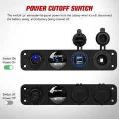 Nilight 4in1 panel close view of DIY toggle arrangement for customization