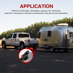 Nilight 4-pin flat vehicle end enables basic trailer lighting circuits