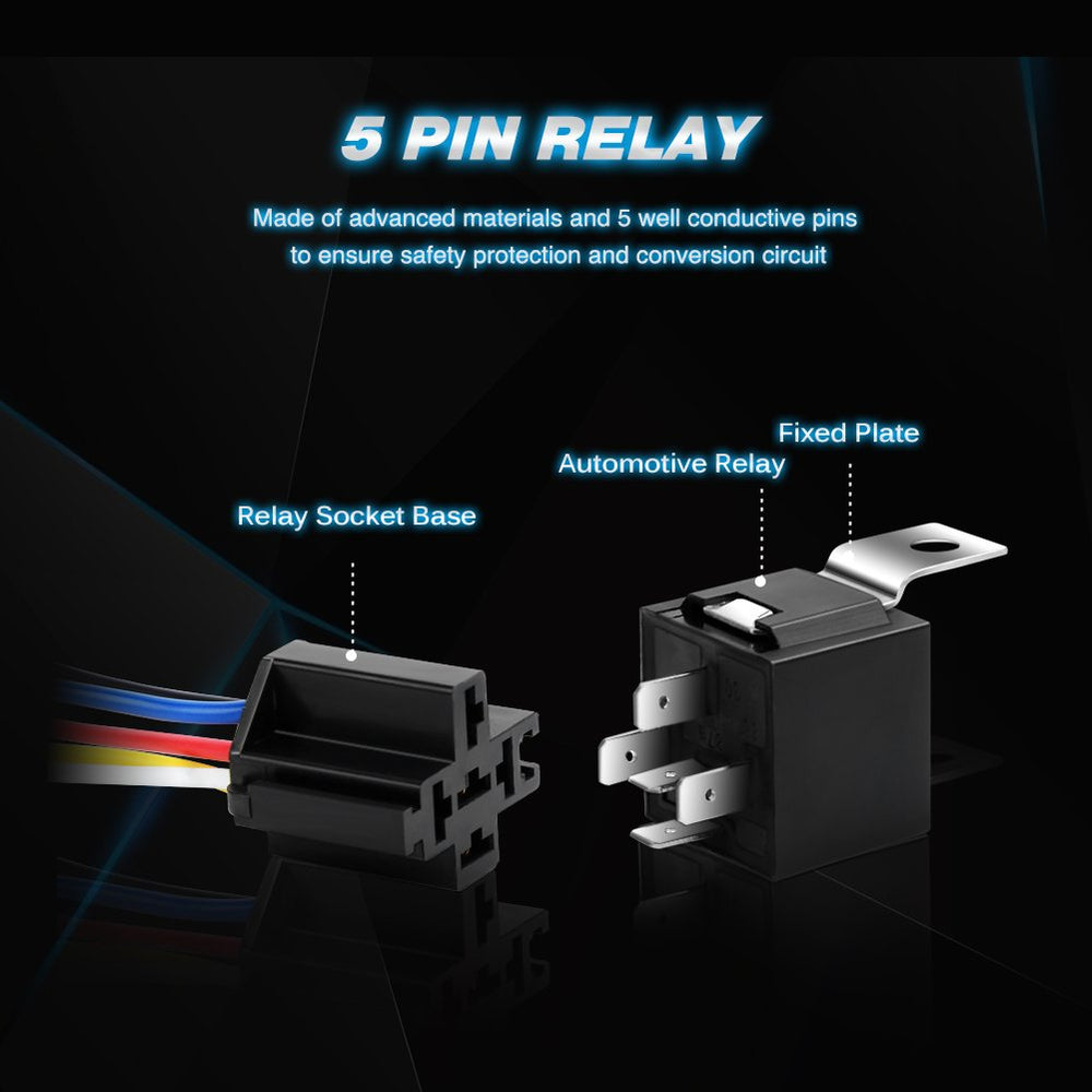 Nilight 5-pin harness assembly for quick wiring connections