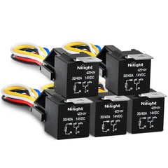 Nilight 50003R relay kit front view showing compact automotive control hardware
