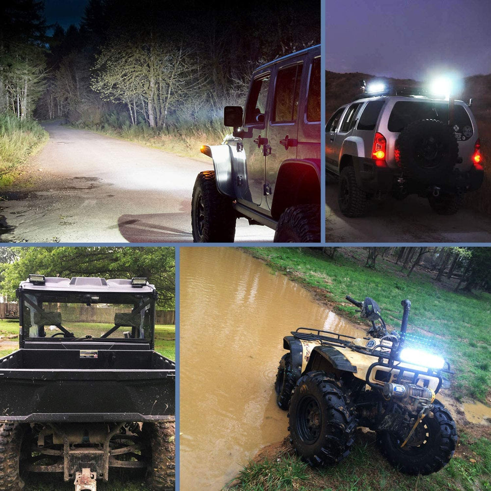 Nilight 6.5-inch 120W LED bar package shows two bars and harness.