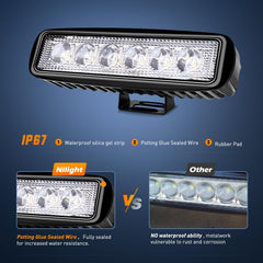 Nilight 6063 aluminum housing delivers durable off-road performance.