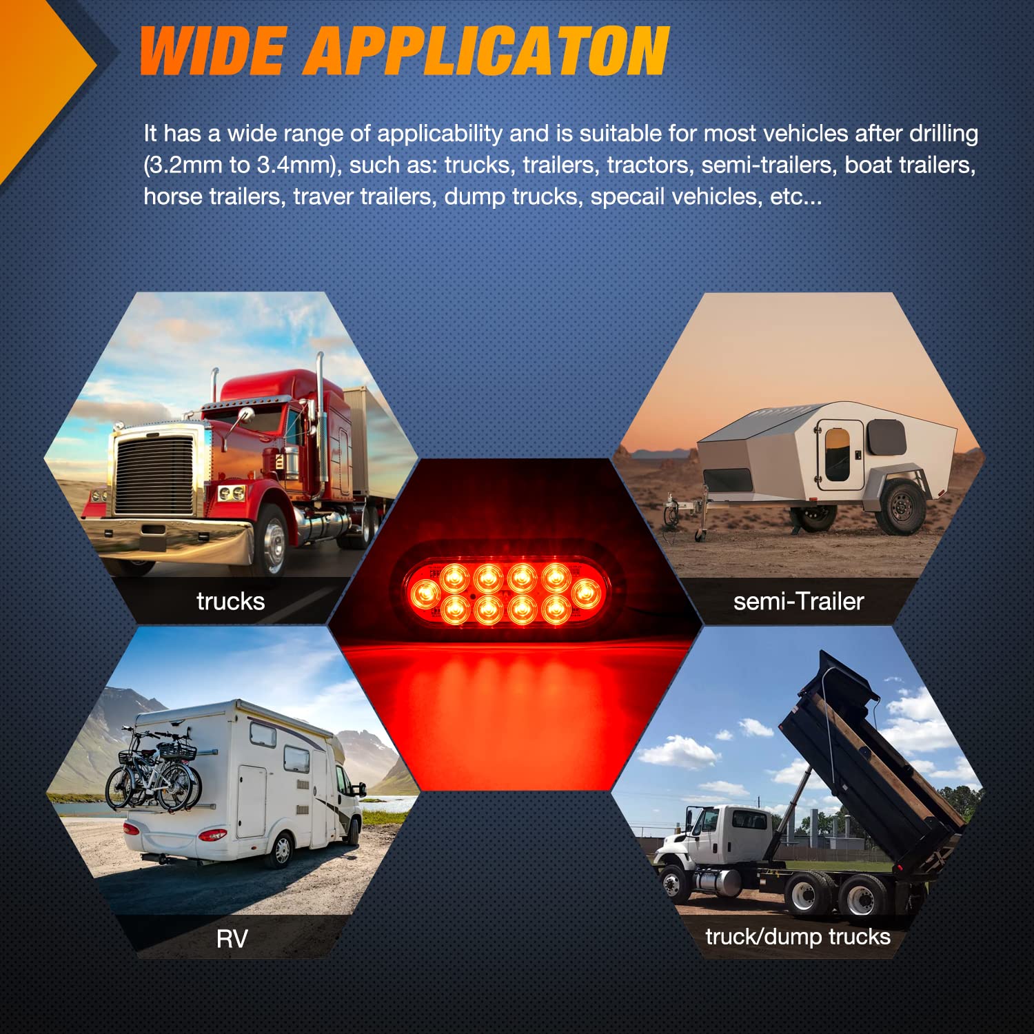 Nilight lights on trailer at dusk demonstrating visibility and safety