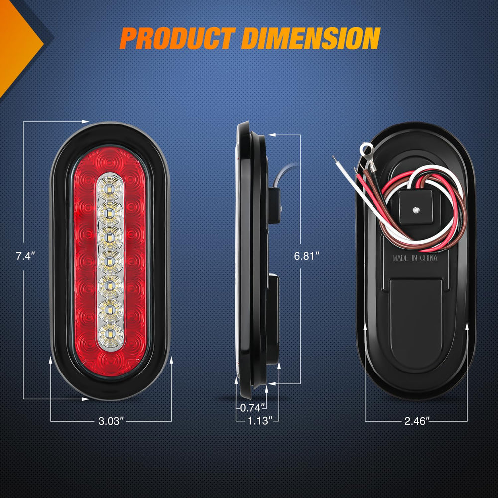 Nilight white reverse light provides clear backup illumination