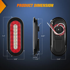 Nilight white reverse light provides clear backup illumination