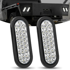 Nilight flush-mount 6-inch oval tail light for easy trailer installation.