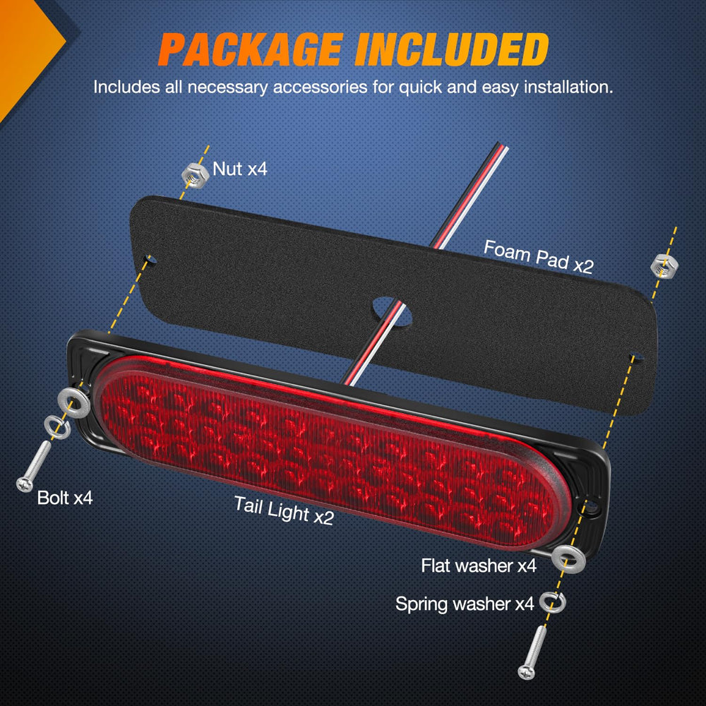 Nilight tail light foam pad protecting vehicle surface during mounting