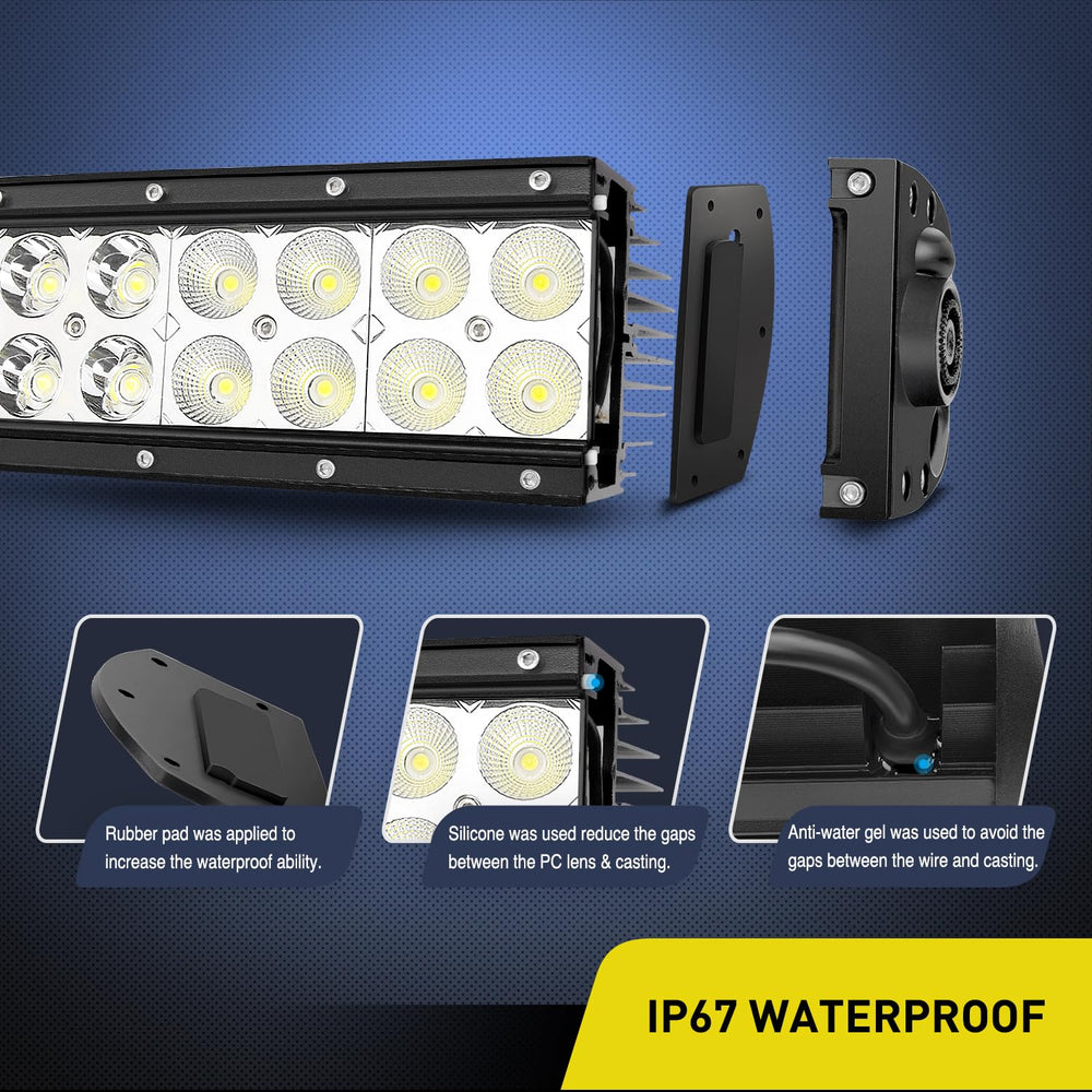 Nilight 70015C-A mounting brackets included for quick install