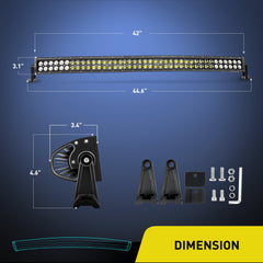 Nilight 71014C-A 42in mounting-brackets image, easy installation for SUVs and trucks.
