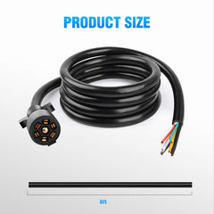 Nilight 8ft trailer wire with corrosion-resistant connector for reliable power.