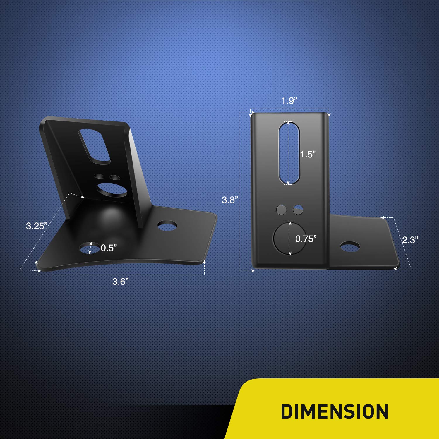 Nilight 90026B side-view A-pillar bracket for Wrangler JK supports reliable off-road lighting.