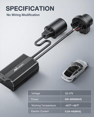 Nilight 9007/HB5 decoder compatible with LED headlights and fog lights upgrades.