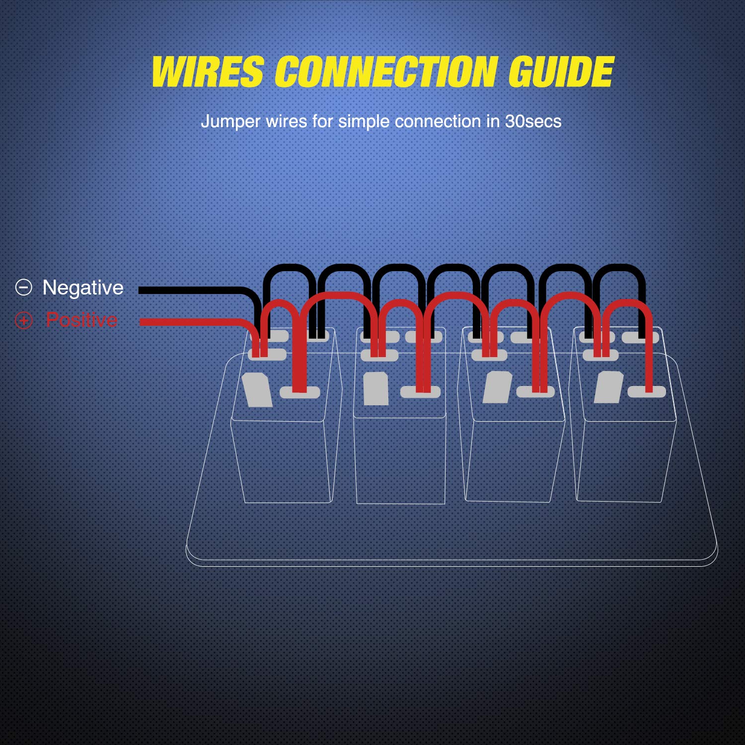 Nilight 90109D 5-pin rocker switches for reliable control
