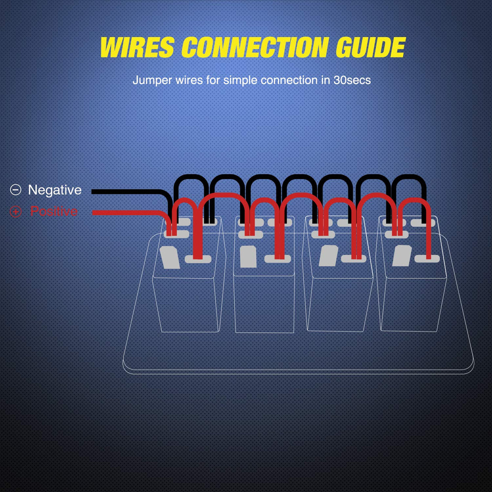 Nilight 90109D 5-pin rocker switches for reliable control