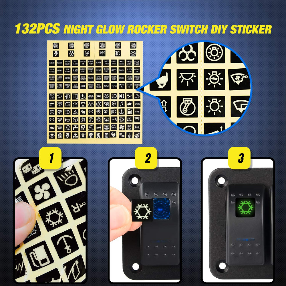 Nilight 90109D DIY stickers pack for quick circuit labeling