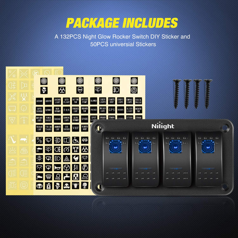 Nilight 90109D screw set included for secure mounting