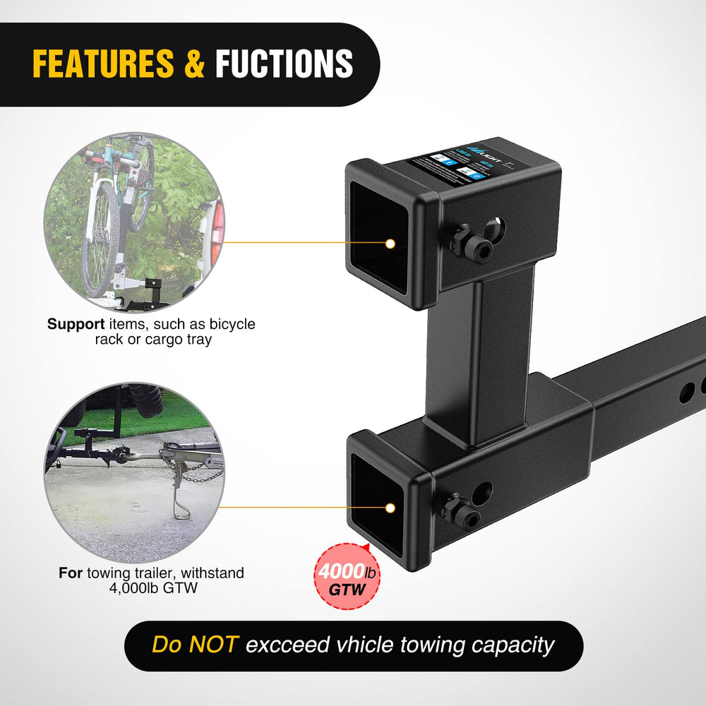 Nilight adjustable holes enable precise 8-10 inch extension for a custom fit