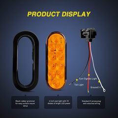 Nilight IP67 weatherproof design protecting the light in wet conditions