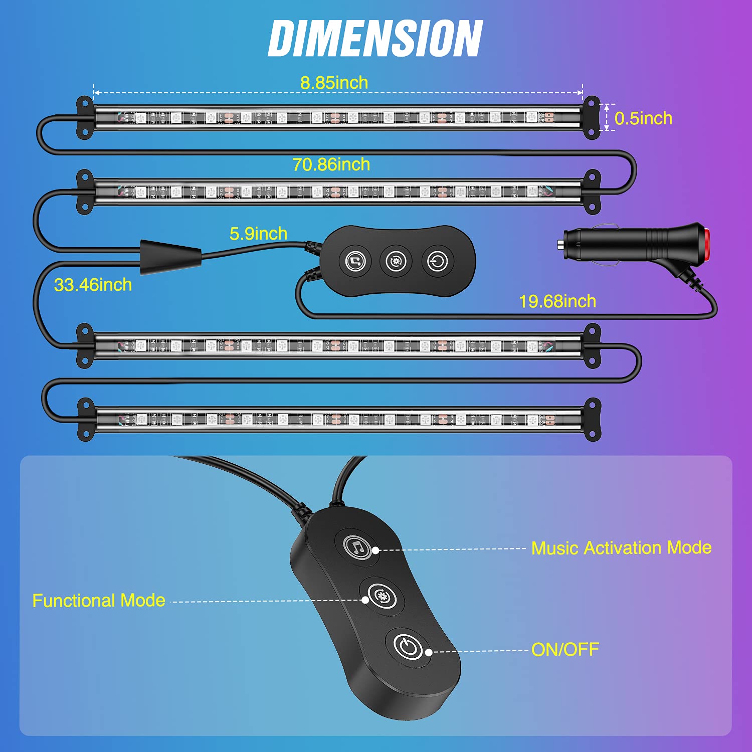 Nilight app control interface enabling seamless color changes from phone