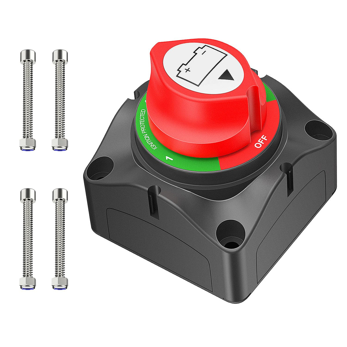 Nilight battery switch front view for dual-battery control and safer power management.