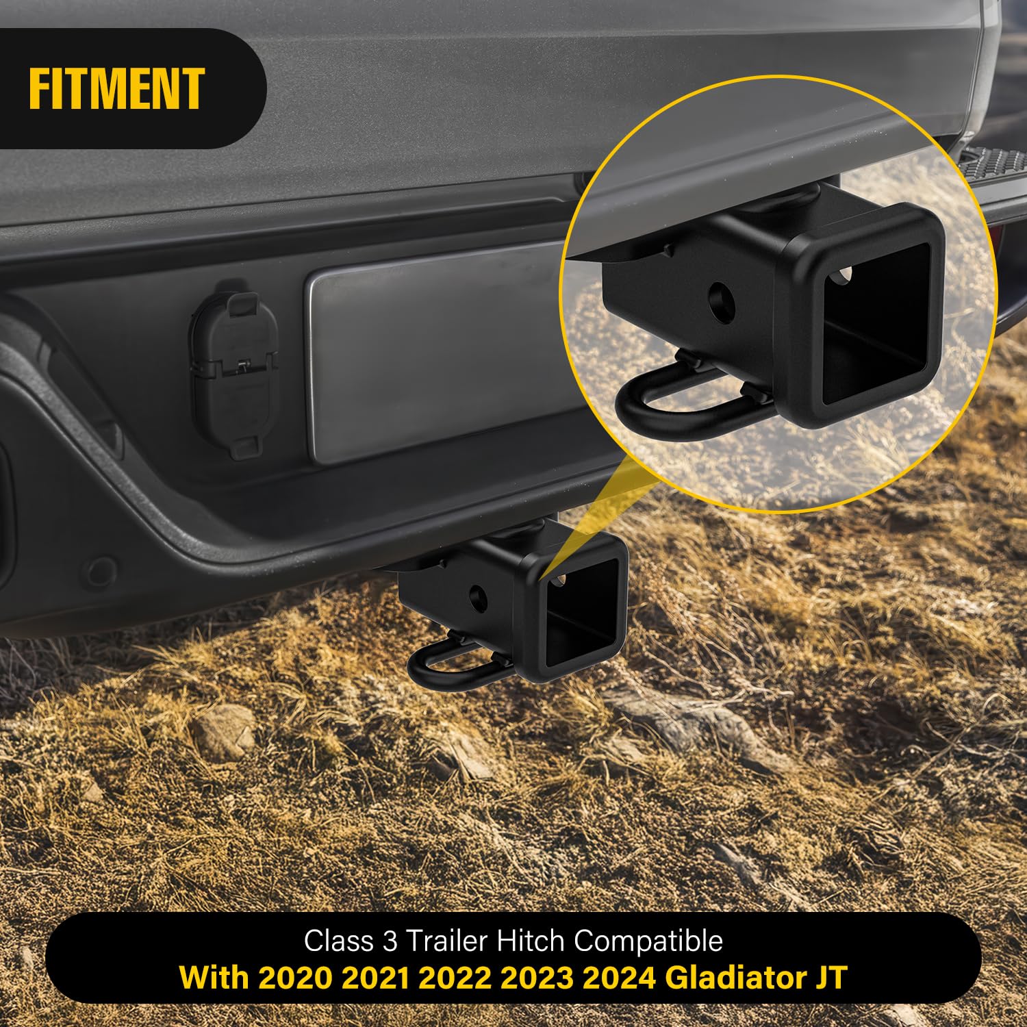 Nilight ready for bike racks and cargo carriers on Gladiator JT.