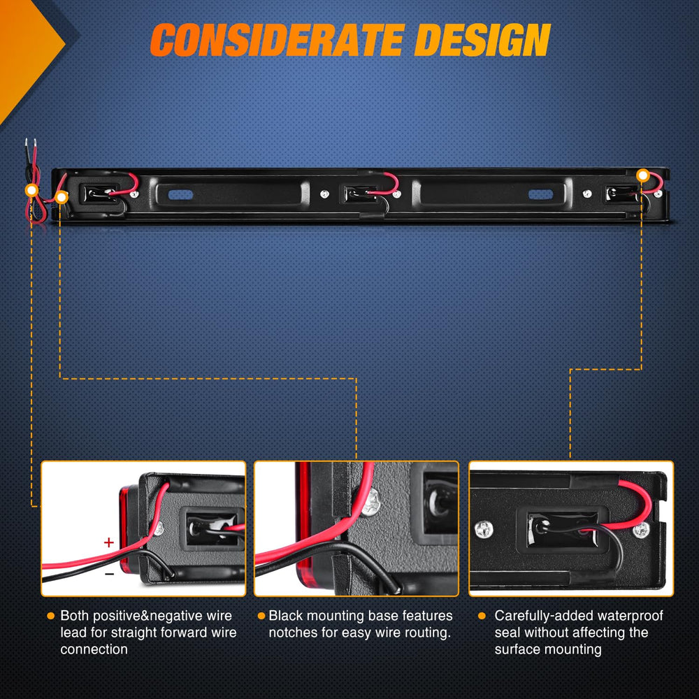 Nilight light bar with black base bracket resists corrosion for long-term use.