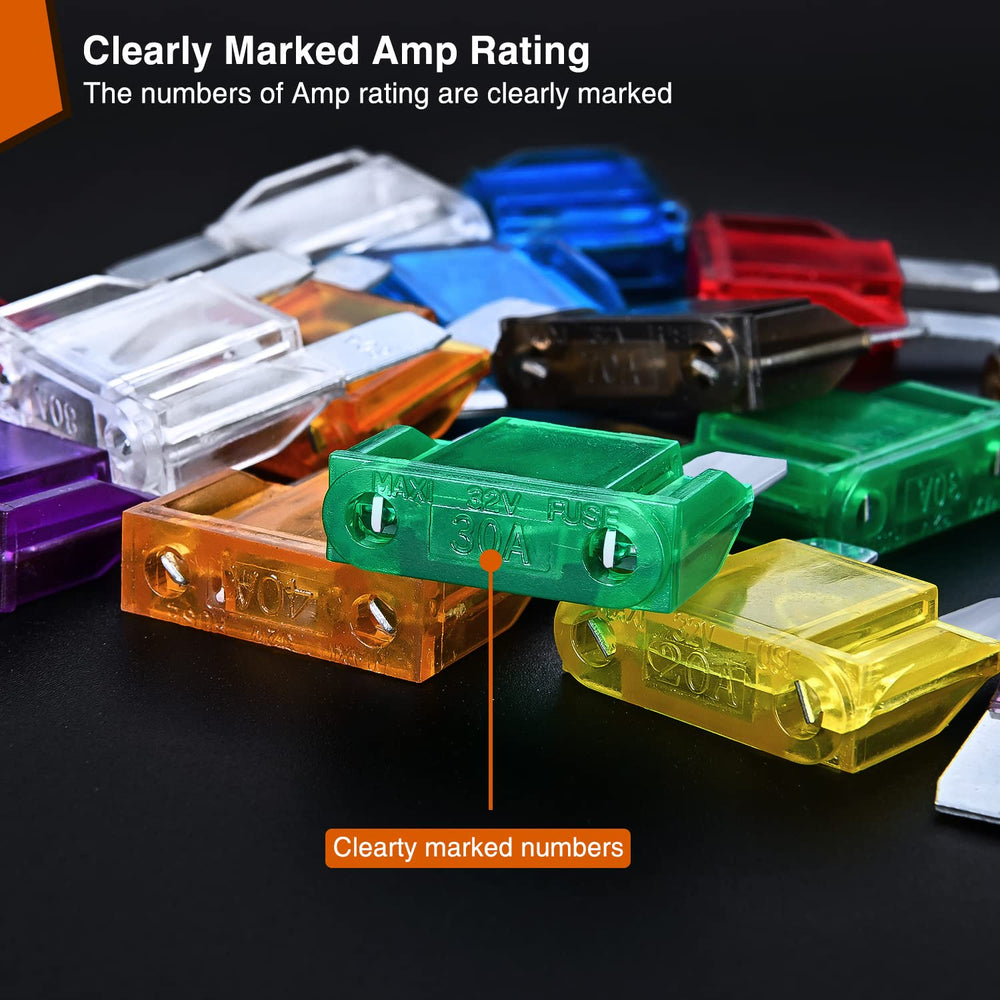 Nilight blade fuse 40A with color-coded top for easy rating check
