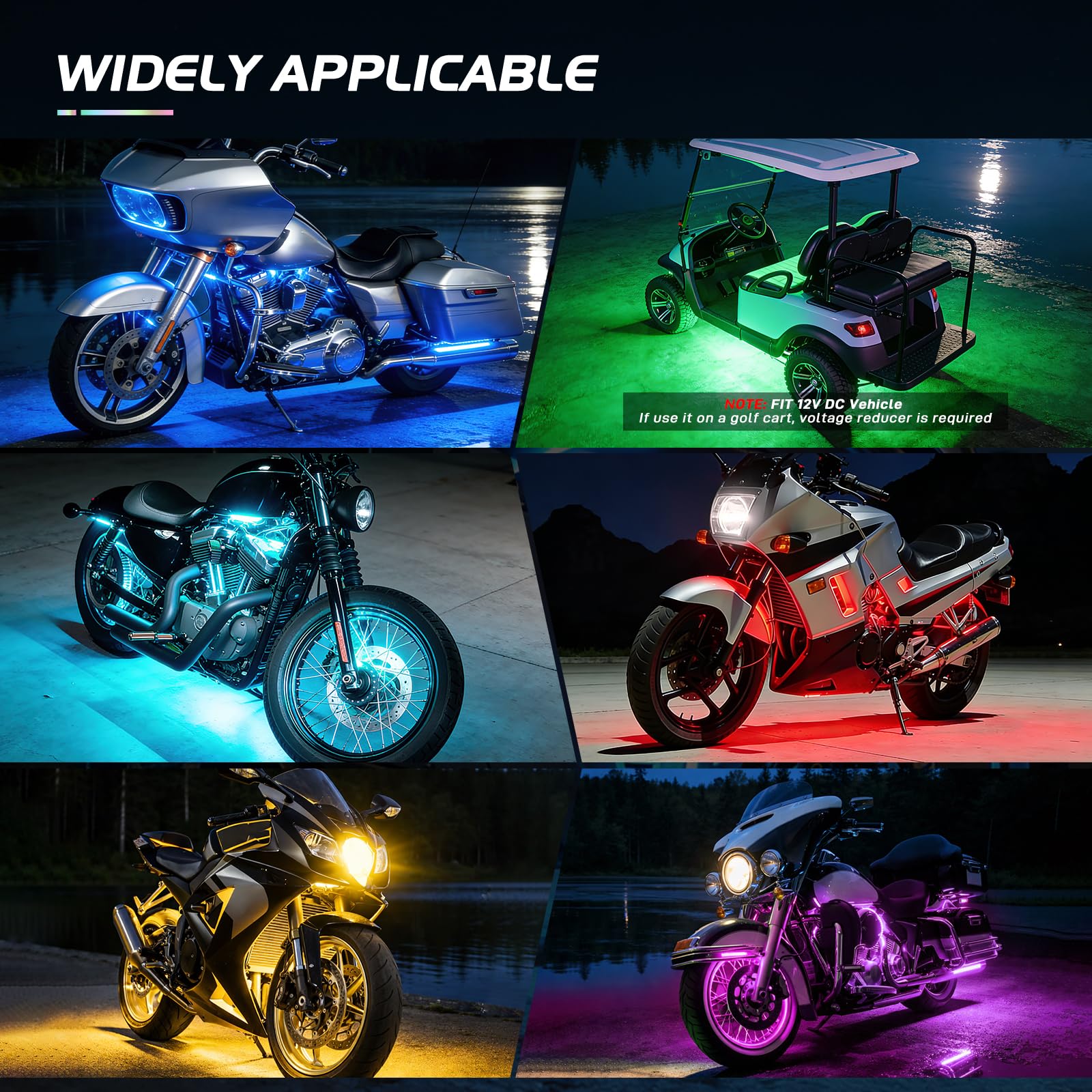 Nilight brake light function provides a red warning signal for safety.