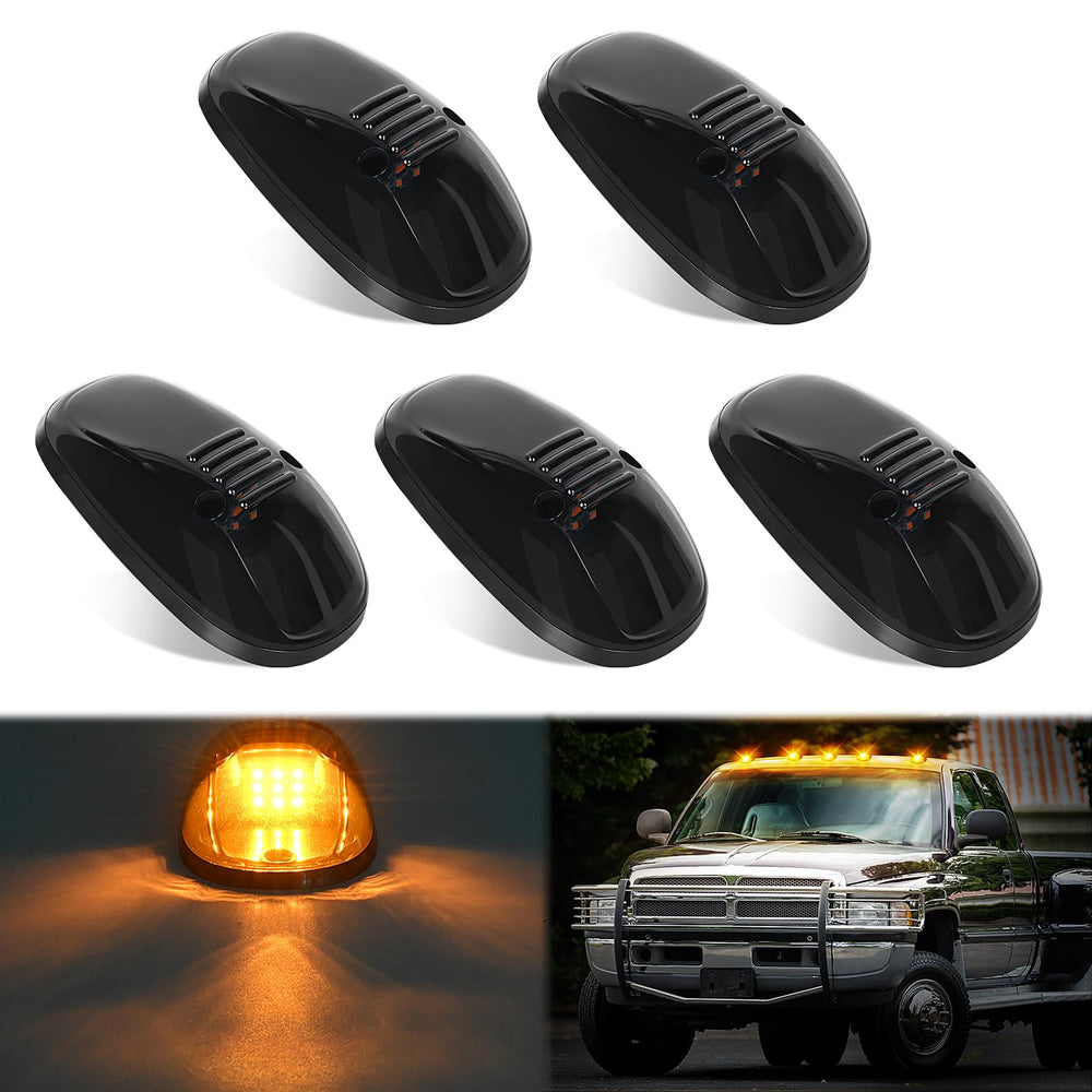 Nilight cab marker light with 9 LEDs and smoke amber lens for clearer daytime visibility.