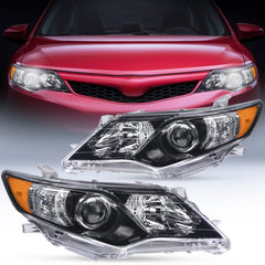 Nilight Camry headlight driver-side with black housing boosts night visibility