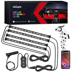 Nilight car interior RGB strip lights for personalized cabin lighting