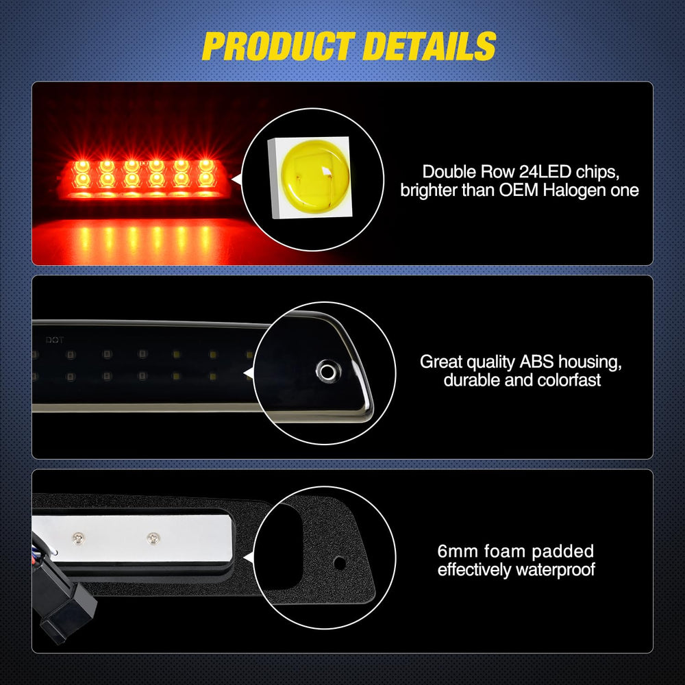 Nilight cargo light illuminates the truck bed for easier loading.
