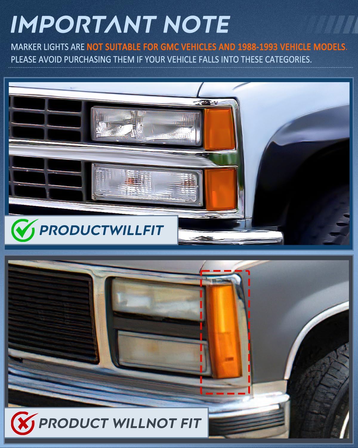 Nilight chrome housing headlight detail for Chevy 1994-1998 improves curb appeal.