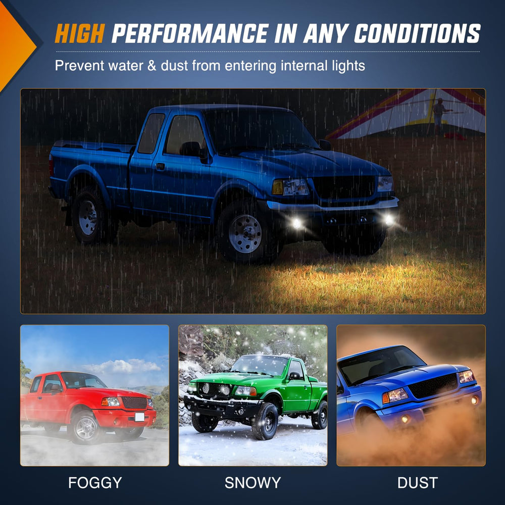 Nilight clear lens fog light assembly provides crisper beam