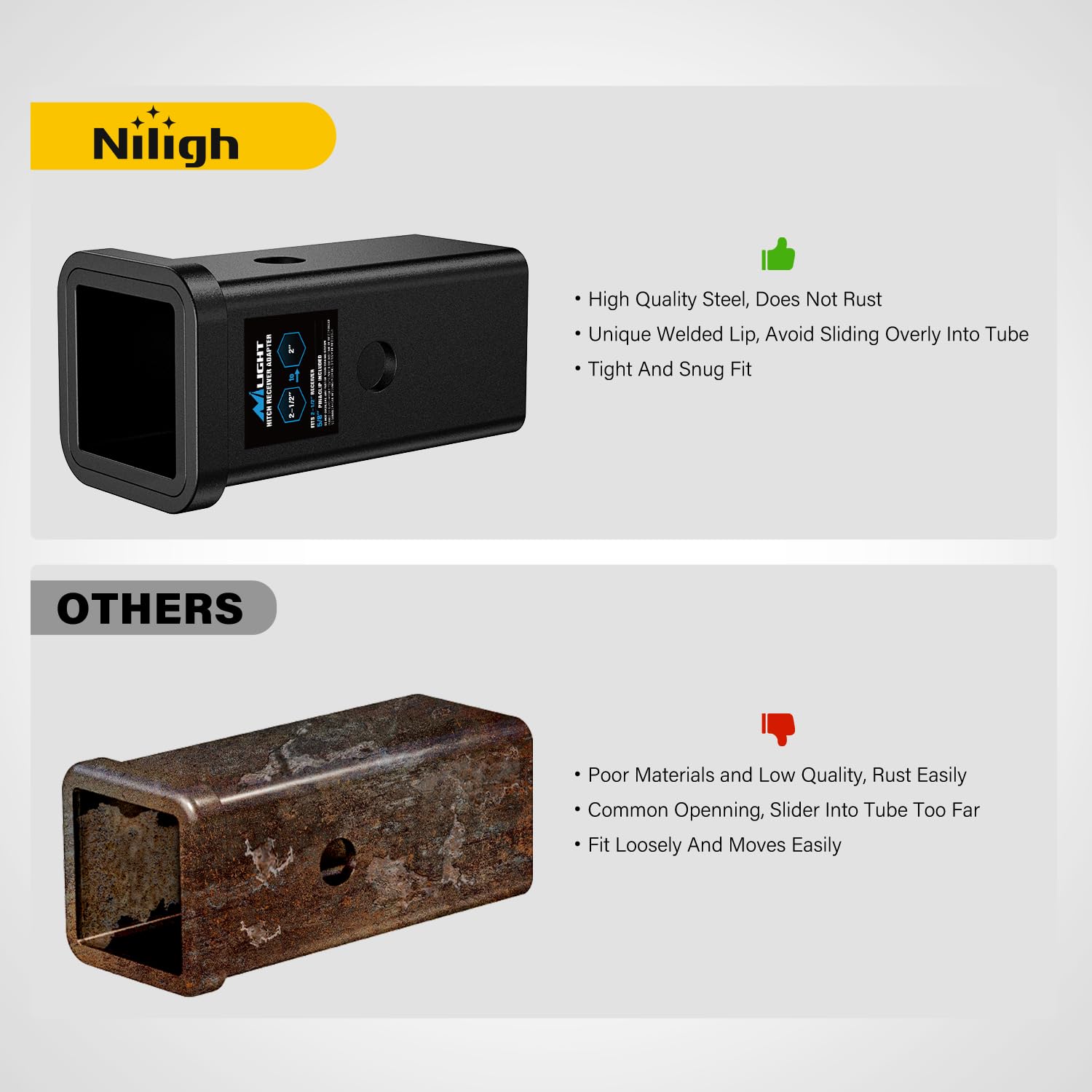 Nilight compatibility with multiple hitch receivers showcased