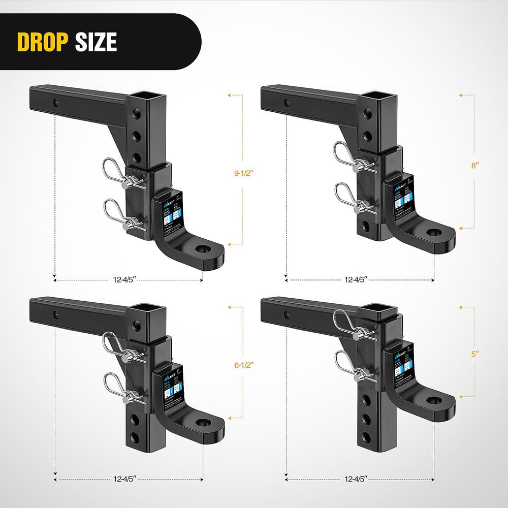 Nilight corrosion-resistant finish shields the hitch during outdoor towing.