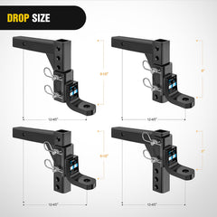 Nilight corrosion-resistant finish shields the hitch during outdoor towing.