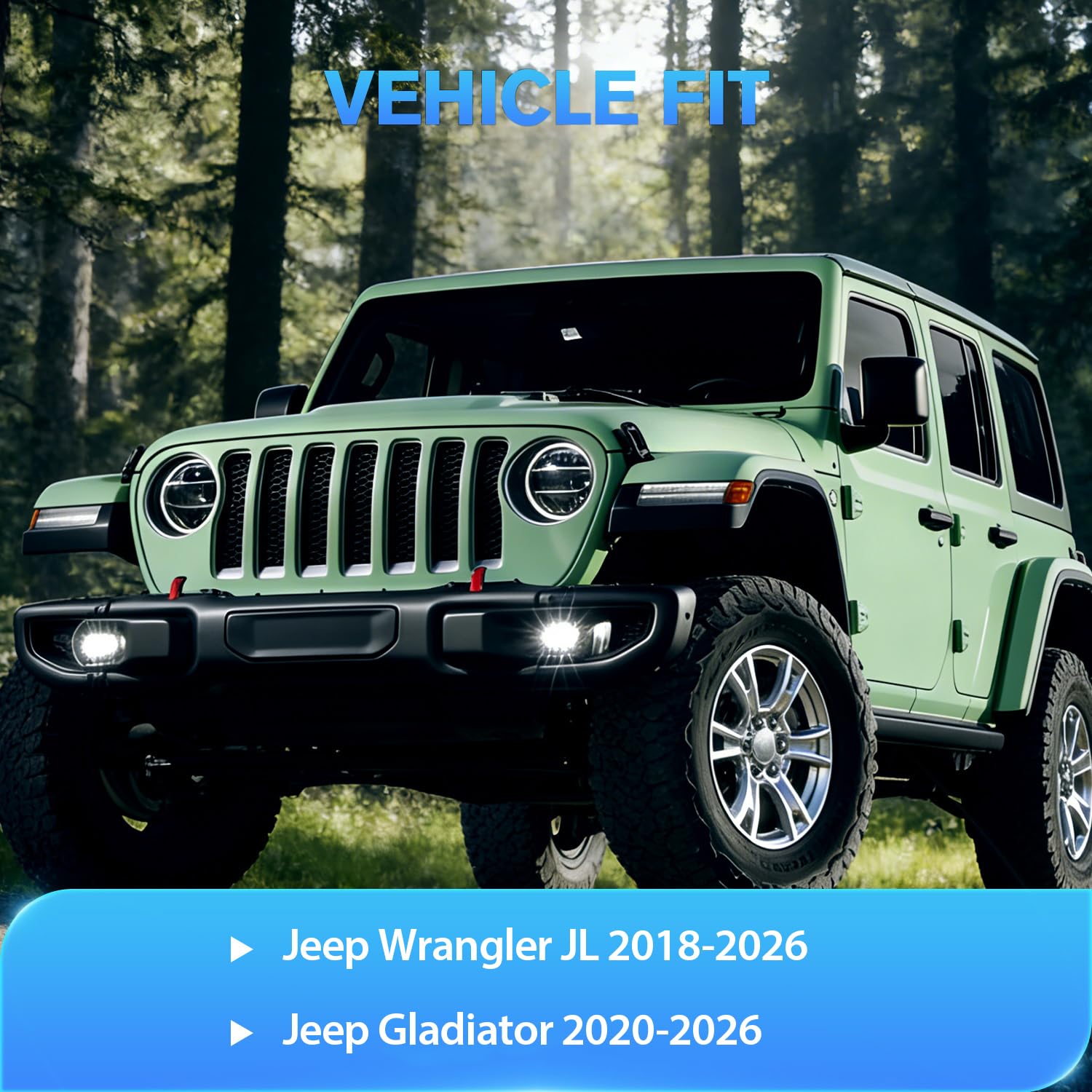 Nilight custom fit window deflector for Jeep Wrangler JL precision alignment