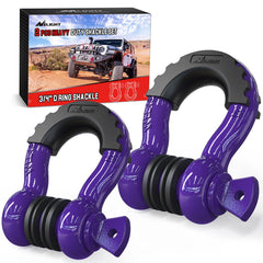 Nilight 3/4 in D-ring shackle with 7/8 in pin for reliable towing