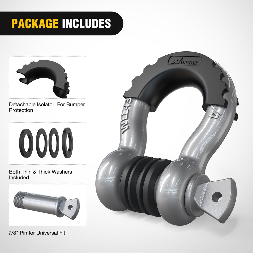 Nilight isolators and washers close-up highlighting noise reduction and paint protection.