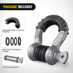 Nilight isolators and washers close-up highlighting noise reduction and paint protection.