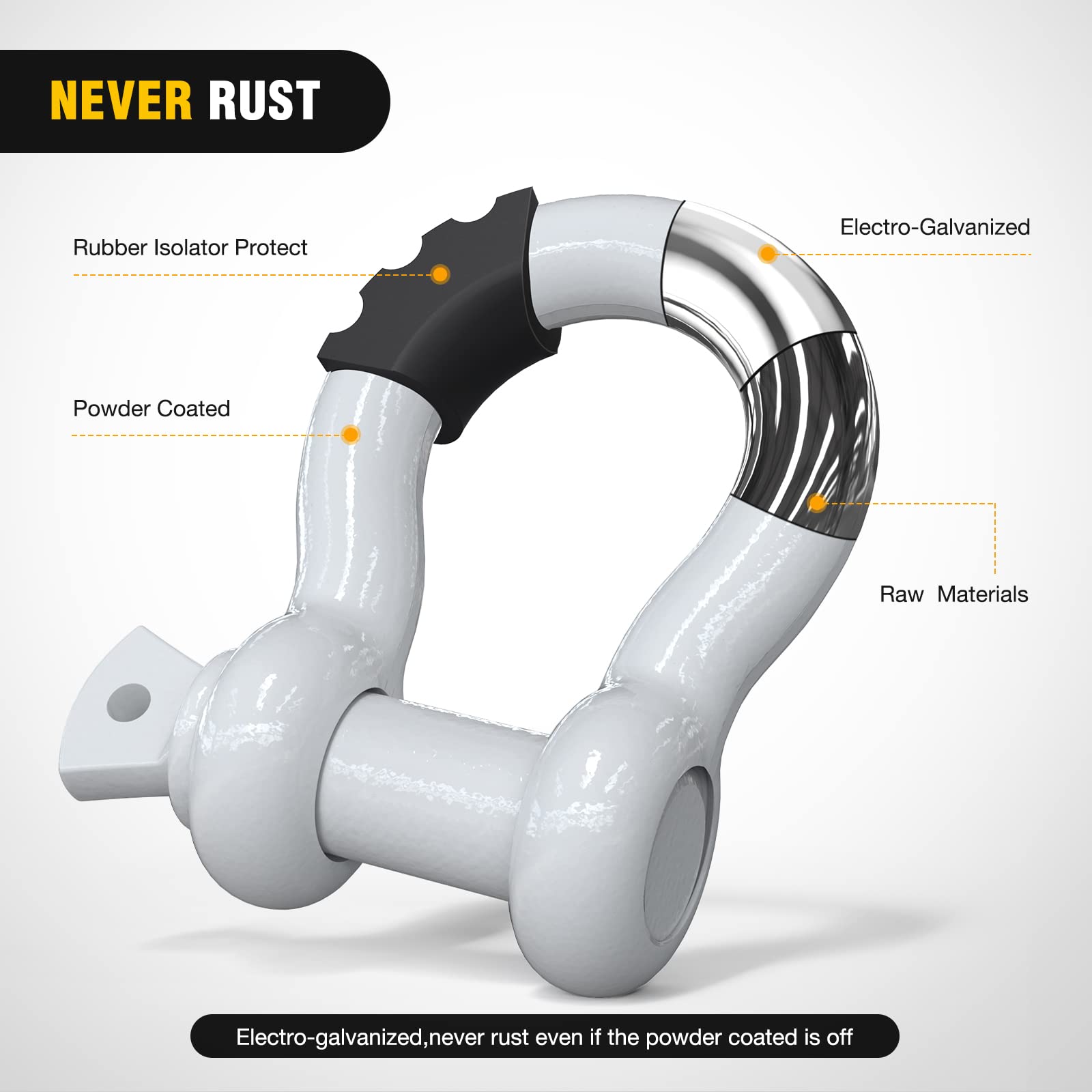 Nilight isolators and washers reduce rattling and protect vehicle paint during trail use.