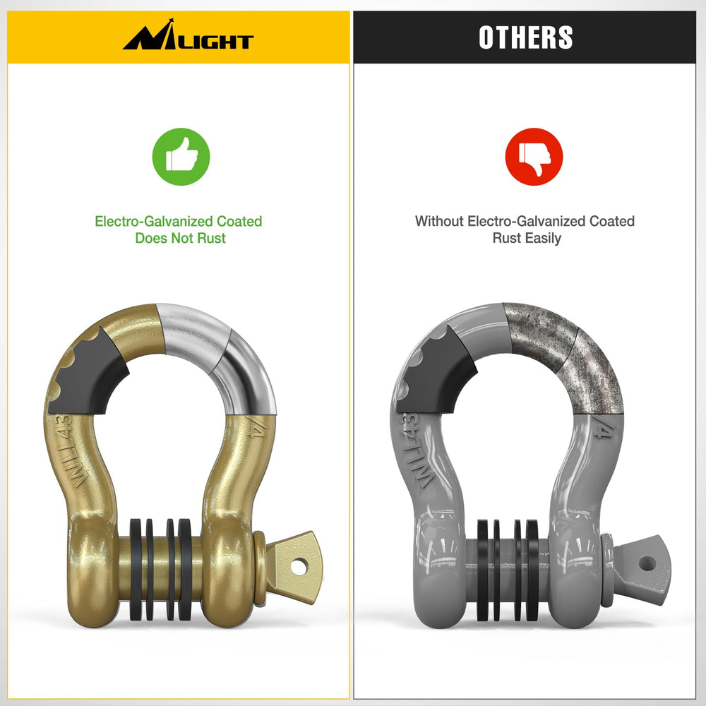 Nilight compatible with tow straps and winches