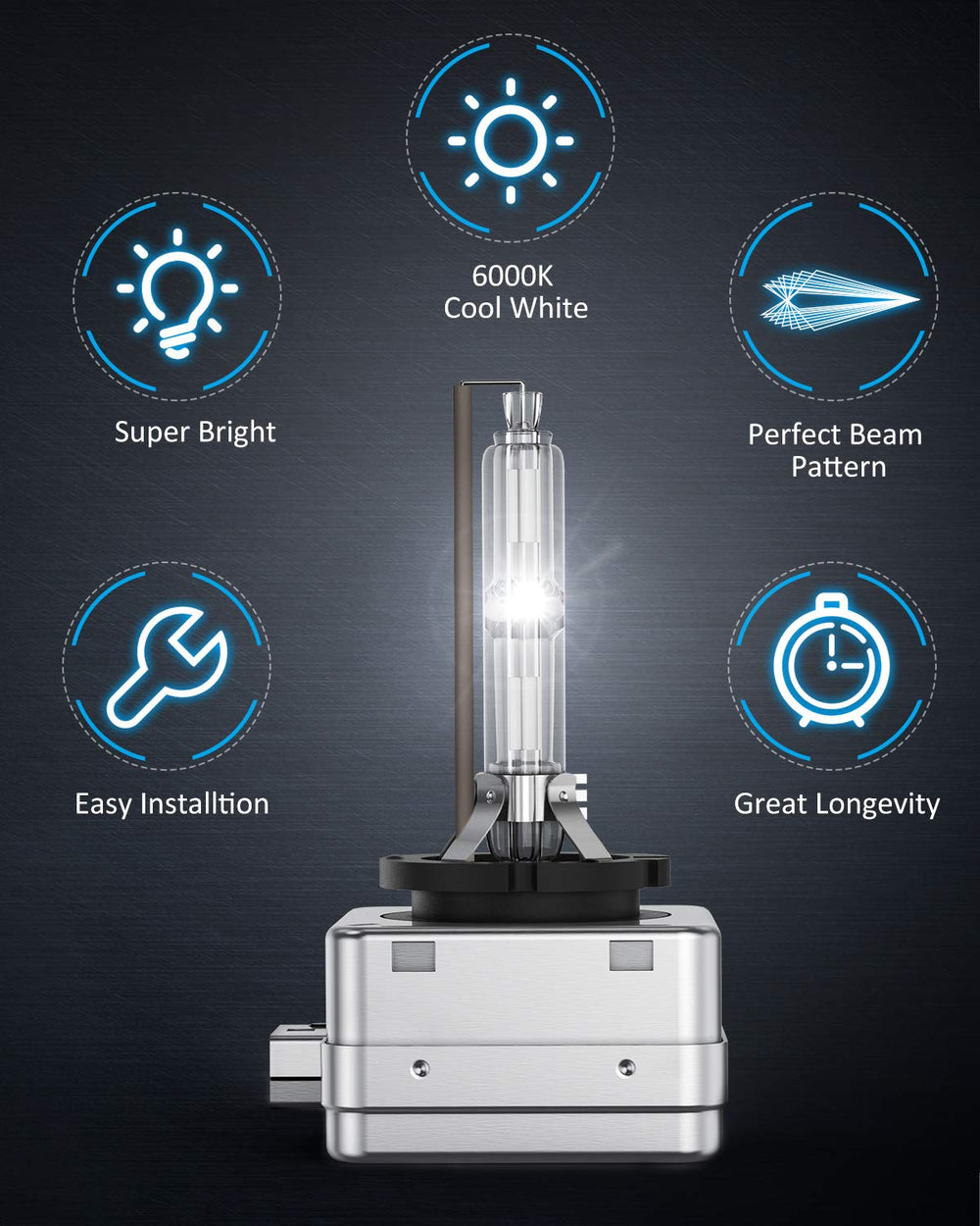 Nilight D1S HID headlight bulbs care tip: wear gloves to avoid residue