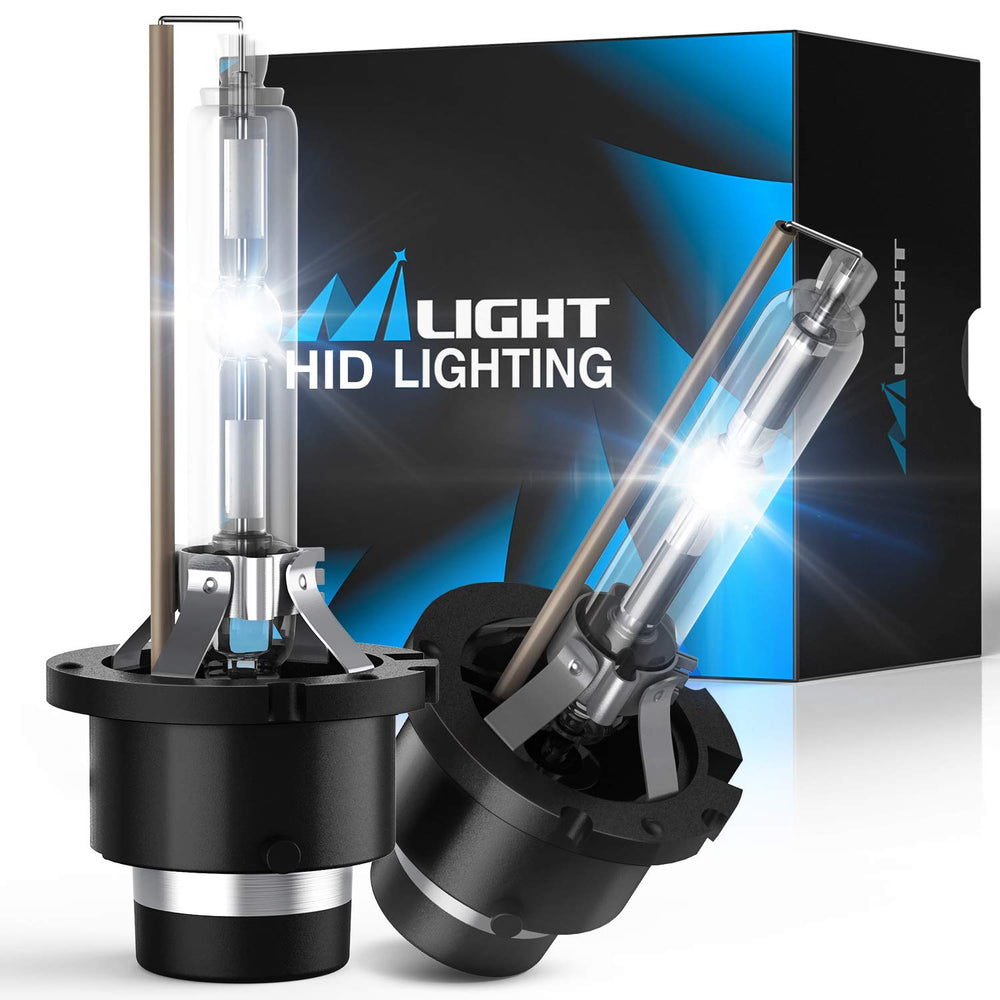 Nilight D2S HID bulbs with diamond-white beam for improved night visibility