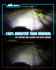 Nilight D2S HID bulbs demonstrating plug-and-play installation